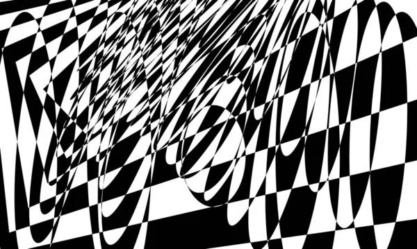 Monochrome Abstraktion Für Modernes Design Art Style Pattern — Stockvektor