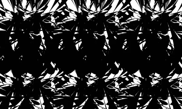 Einzigartigen Stil Art Hypnotisierende Schwarze Muster Monochrome Tapete Für Das — Stockvektor