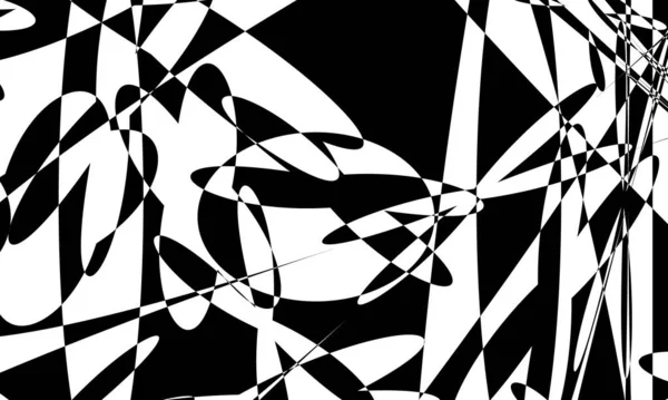 Mistik Siyah Desenler Modern Optik Illüzyon Duvar Kağıdı Tasarım Için — Stok Vektör