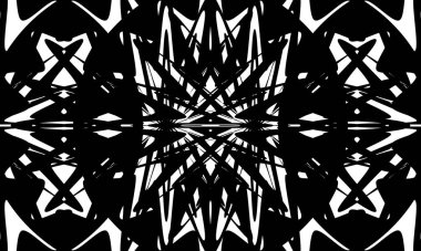 siyah orjinal desenler tasarım için büyüleyici stil op sanat monokrom duvar kâğıdı