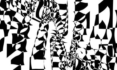 karanlık orijinal desen op-art stili modern tasarım