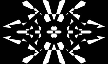 siyah soyut desenler ve optik illüzyon. Tasarım için orijinal duvar kağıdı.