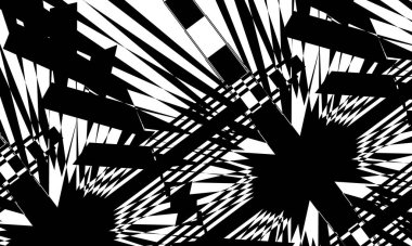 Optik illüzyonlu mistik siyah desenler