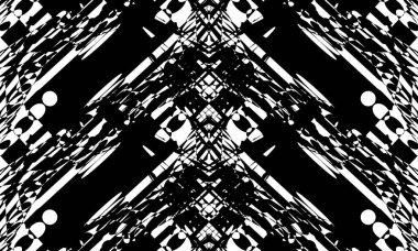 Operasyon sanatında monokrom dinamik duvar kağıdı