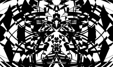 tasarım için op sanat stili monokrom duvar kağıdındaki yaratıcı kalıplar