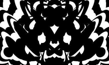 Orijinal optik illüzyon beyaz arka planda büyüleyici siyah desen