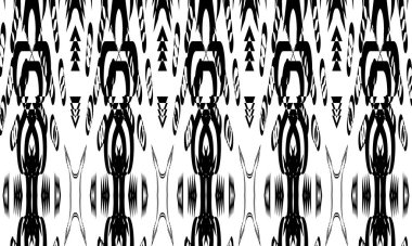 Optik yanılsama tarzında büyüleyici siyah desenler