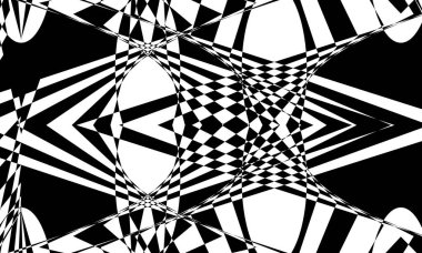 Beyaz arka planda operasyon sanatında mistik siyah desen