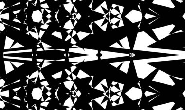 Operasyon sanatının yaratıcı tasarımında bozuk siyah desen