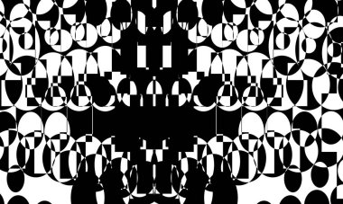 Operasyon sanatının modern tasarımında siyah ve beyaz dokusu