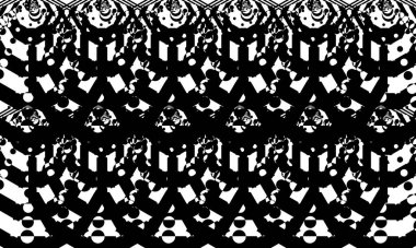 Orijinal optik illüzyon yaratıcı desenler Siyah beyaz üzerine