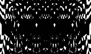 Orijinal siyah desenler beyaz arka planda tasarım için modern duvar kağıdında yinelenir