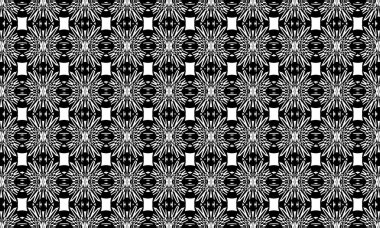 Gizemli ve çarpık beyaz bir arka planda gizemli siyah desen.