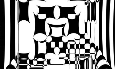 Beyaz arkaplanda operasyon sanatının siyah deseni