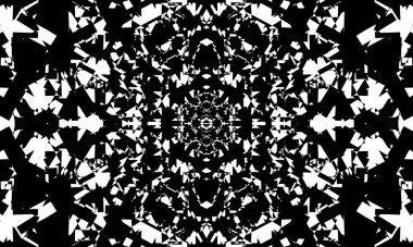 Beyaz arkaplanda operasyon sanatının siyah desenli şekli