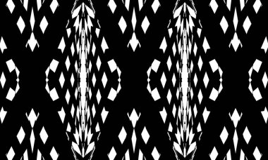 büyüleyici op-art tarzı siyah benzersiz desenler