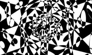 tasarım optik illüzyon için stil monokrom duvar kağıdı