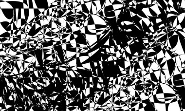 Beyaz arka planda optik illüzyon ile operasyon sanatının geleceksel örüntüsü