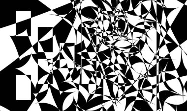 Operasyon sanatında fantastik uzaylı desenleri Siyah ve orijinal