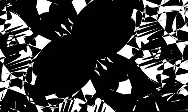 ハロウィンのOpアートスタイルのための黒の神秘的なパターン神秘的なデザイン — ストックベクタ