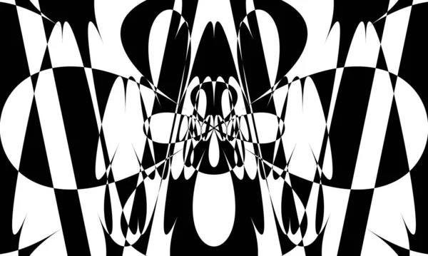 神秘的黑色图案用光学错觉迷惑纹理 — 图库矢量图片
