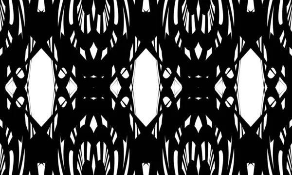 Schwarze Tapete Mit Geheimnisvollem Muster Stil Der Art — Stockvektor