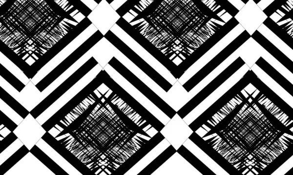 Motifs Noirs Déformés Dans Style Art Design Moderne Sur Fond — Image vectorielle