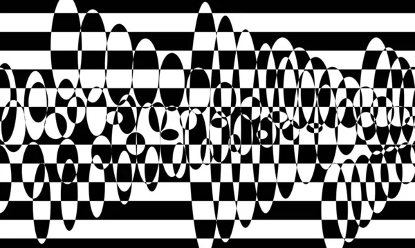 Рябь Черно Белые Обои Дизайна Очаровательные Оптические Иллюзии — стоковый вектор
