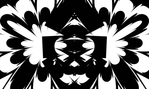 Monochromatické Tajemné Tapety Černým Vzorem Stylu Art — Stockový vektor