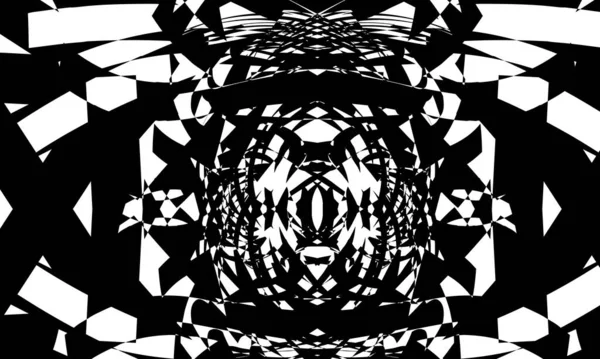 Schwarze Muster Mit Verzerrungen Schaffen Eine Optische Täuschung Originaltapete Für — Stockvektor