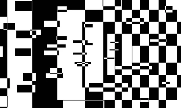 Motifs Noirs Mystiques Avec Illusion Optique — Image vectorielle