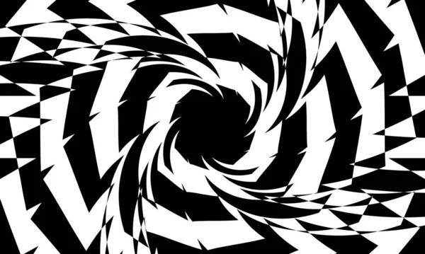 Fantastische Monochrome Tapete Art Stil Hypnotisierendes Muster — Stockvektor