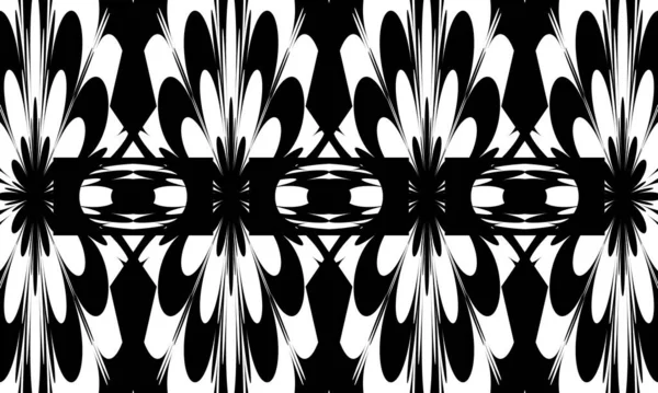 Futuristic Black Pattern Art Style Optical Illusion White Background — Stock Vector