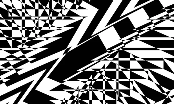 Futuristische Schwarze Muster Art Stil Auf Weißem Hintergrund — Stockvektor