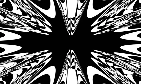 Monochrome Texture Modern Design Black Pattern — Stock Vector