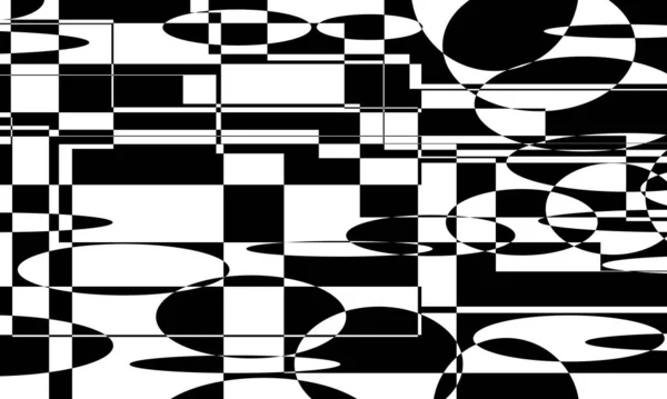 Charmant Patroon Met Optische Illusie Moderne Art — Stockvector