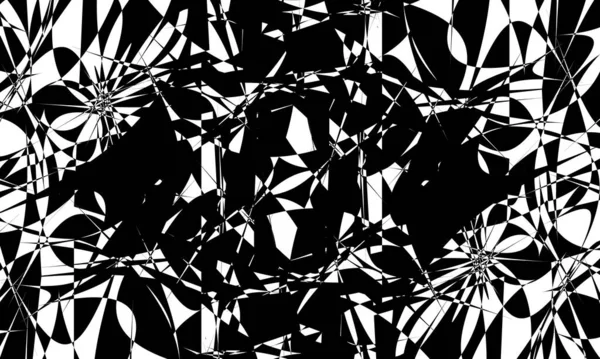 Motifs Noirs Mystiques Hypnotisant Papier Peint Monochrome — Image vectorielle