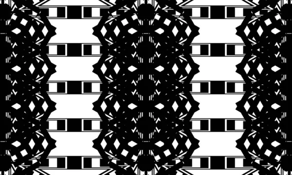 Black Mesmerizing Pattern Distortions Style Art — Stock Vector