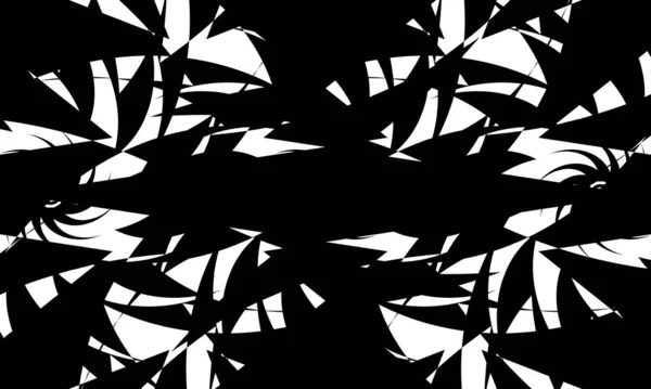 Motifs Noirs Sur Fond Blanc Illusion Optique Créative — Image vectorielle