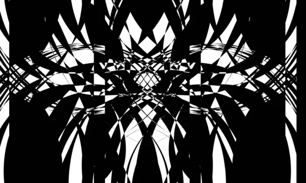 Patrón Abstracto Negro Estilo Art Sobre Fondo Blanco Diseño Moderno — Archivo Imágenes Vectoriales