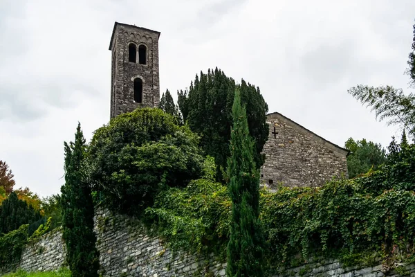 Vista Iglesia Santa Maria Loppia Lago Como Situado Bellagio Lombardía — Foto de Stock