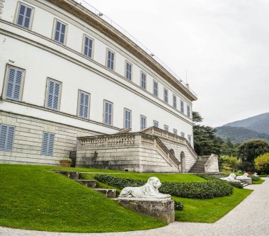Bellagio, Villa Melzi 'ye bakın. Como Gölü - Lombardiya