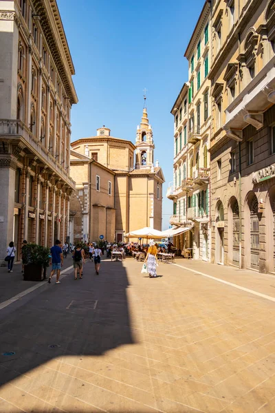 Blick Auf Eine Hauptstraße Von Ancona August 2021 Ancona Marken — Stockfoto