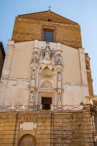 Vista Sobre Igreja San Francesco Alle Scale Localizado Ancona Marche — Fotografia de Stock