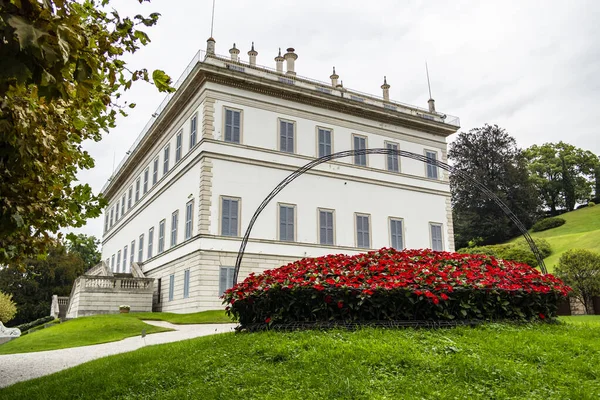 Widok Villa Melzi Bellagio Jezioro Como Lombardia — Zdjęcie stockowe