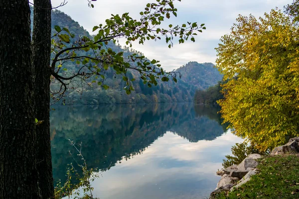 View Levico Lake Trento Italy — Stockfoto
