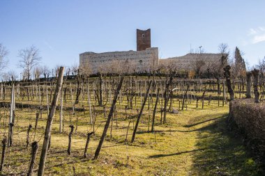Montecchio Maggiore, Vicenza, İtalya 'da Juliet' in kalesine bakın.