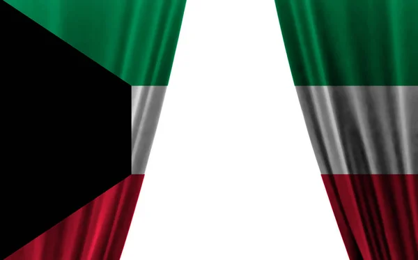 아랍에미리트 연방의 Flag United Arab Emirates White Background — 스톡 사진