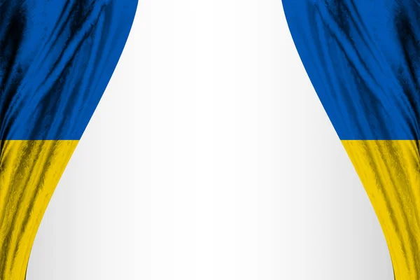 Flagga Ukraina Med Teater Effekt Illustration — Stockfoto