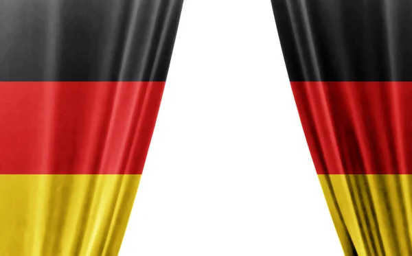 Flag Germany White Background Illustration — 스톡 사진